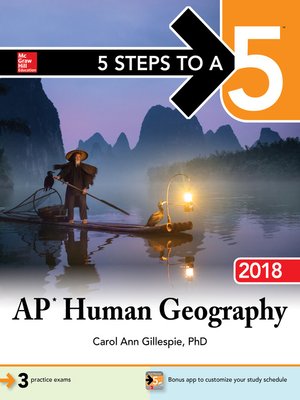 cover image of 5 Steps to a 5 AP Human Geography 2018 edition